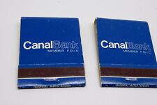 Canal National Bank Canal Plaza Portland Maine FULL LOT of 2 Matchbook  picture