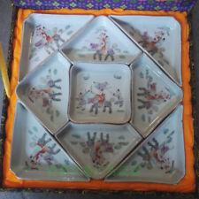 Jingdezhen Pink Hand-painted Kirin Gifts Nine Sons Platter Melon and Fruit Plate picture