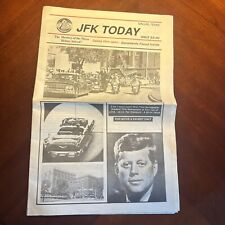 JFK TODAY Kennedy Dead Newspaper DALLAS TEXAS FILES OPEN picture