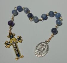 Venerable Archbishop Fulton Sheen Single Decade Rosary with Natural Stone Beads picture