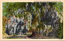 Ruskin Oak Ocean Springs Near Biloxi Mississippi Linen Postcard picture