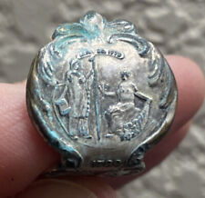 AS-IS Vintage North Carolina State Ring Adjustable Metal w / Wear Patina SEE picture