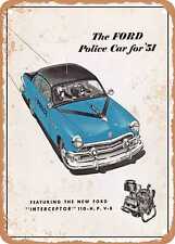 METAL SIGN - 1951 Police Car Vintage Ad picture