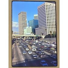Vtg 1985 Los Angeles Freeway Traffic Classic Cars Downtown LA Kodak Slides 40+ picture