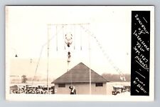 Athens PA RPPC, Interstate Fair, High-Wire Act, Real Photo c1927 Postcard picture