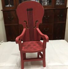 Vintage Department 56 Red Wood Chair 12.5
