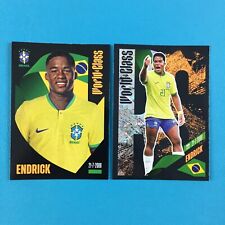 Endrick Rookie Lot of 2 Stickers Panini World Class 2023 2024 (24) #54 #371 picture