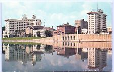 Postcard FL Lakeland Skyline Reflected in the Water Florida P6 picture