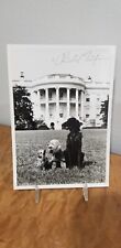 RICHARD NIXON SIGNED PHOTO OF HIS BELOVED DOG'S ON THE LAWN OF THE WHITE HOUSE picture