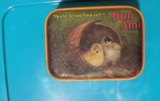 Vintage 1983 Bon Ami Soap Tin  Can Yellow Chicks On Lid Advertising Bristol Ware picture