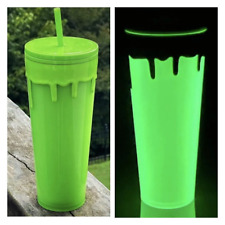 2023 Starbucks Halloween Christmas Slime Green Glow In The Dark Tumbler Cup 24oz picture