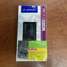 RARE Motorola Flex Metrocall black Pager Beeper W/ Clip Powers On BOX PAPERWORK picture