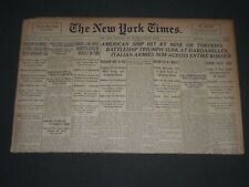 1915 MAY 27 NEW YORK TIMES - BATTLESHIP TRIUMP SUNK AT DARDANELLES - NP 2702 picture