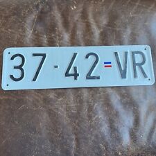 Serbia 🇷🇸 License Plate Serbian Vintage TRAILER TAG  # 37 42 VR = ВP VRanje picture