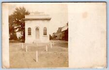1908 RPPC POOLESVILLE MARYLAND BANK SELLMAN MD PM TO MATTHEWS DICKERSON POSTCARD picture
