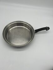 Vintage Saladmaster 11 inch Skillet 18-8 Tri-Clad Stainless Steel No Lid As Is picture
