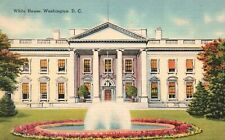 Vintage Postcard 1944 View of White House Washington DC picture