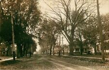 Real Photo Postcard Residential Street Scene, Kewanee, Illinois - used in 1910 picture