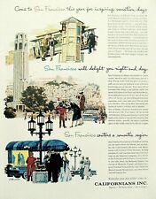 San Francisco California ad vintage 1959 travel vacation tourism advertisement picture