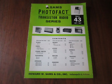 Vintage SAMS PHOTOFACT TSM-43 #43 September 1964 Transistor Radio Series Manual picture