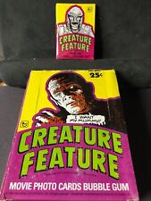 Vintage  1980 TOPPS Creature Feature Wax Pack - Unopened picture