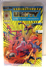 Unity Gold #1 & SILVER #1 Valiant 1992  Comic ULTRA RARE VARIANTS WITH DIST NOTE picture