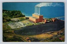 Oswego NY-New York, Oswego Steam Station Of Niagara, Antique, Vintage Postcard picture