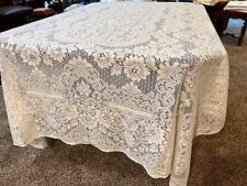 Lace Rectangular Tablecloth, Ivory 102