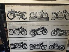 Vintage BMW Motorcycle  Photograph / Poster 1930 - 50's Nine Bikes 24