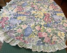 Glynda Turley Vintage Tablecloth Round Floral 72