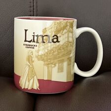 2013 STARBUCKS Coffee Mug Lima 16 oz PERU Cup 16 oz VERY GOOD Ceramic picture