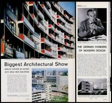 1957 Walter Gropius Moholy Nagy etc photo Berlin Architecture show article picture