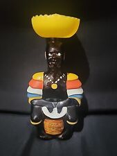 VTG 1970s OLD OAK EMPTY RUM LIMBO DRUMMER DECANTER Pre-owned W/O BOX, CRACK LID picture