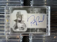 2020 Masterwork Star Wars The Mandalorian Pedro Pascal AUTO Autograph 1/1 picture