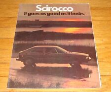 Original 1978 Volkswagen VW Scirocco Foldout Sales Brochure Poster picture