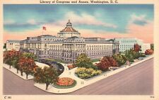Postcard Washington DC Library of Congress & Annex Linen Vintage PC H4821 picture
