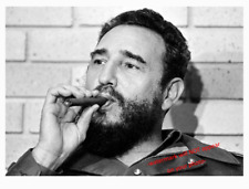 Fidel Castro Cigar PHOTO Smoking Cuban President Cuba picture