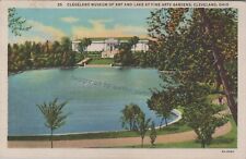 Cleveland, OH: 1935 Cleveland Museum Of Art & Lake - Vintage Ohio Postcard picture
