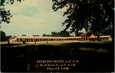 Vtg 1960s Sterling Motel US 41 Veedersburg Indiana IN Fountain County Postcard picture