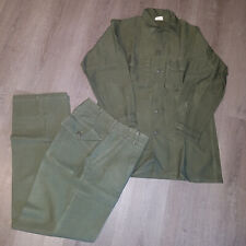 USGI Army OG-107 Type 1 Sateen Uniform Set 15 1/2 shirt 30x33 trousers Vietnam picture