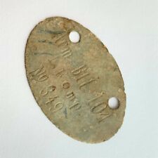 German Dog Tag Imperial German Army Soldiers ID 1878 Model Prussian Army #11 picture