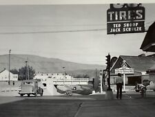 (Ag) ORIG Found Photo Photograph Snapshot Shoop Schulze Tire Big Basin Lumber picture