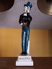 Vintage I.W. Harper Whiskey Decanter Man In Top Hat Spain 1969 - EMPTY Good Con. picture