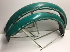 Vintage 1950s Monark Bicycle Fenders 26” 2.125” Bike Green Original  picture