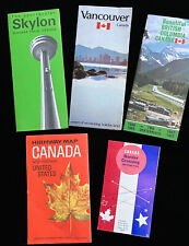 1960's Vintage Travel Brochures Canada Maps Vancouver, British Columbia Lot of 5 picture