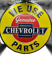 New  We use Genuine Chevrolet metal sign Vintage Looking reproduction 12x12 picture