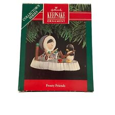 Hallmark Keepsake Christmas Ornament 1991 Frosty Friends 12th In Series In Box picture