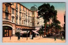 Cairo-Egypt, Exterior Shepheard's Hotel, Advertising, Antique Vintage Postcard picture