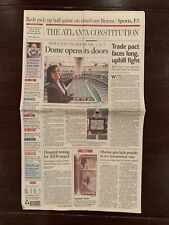 The Atlanta Constitution ~ GEORGIA DOME OPENS ITS DOORS ~ 8/13/92 picture