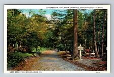 Brookville PA-Pennsylvania, Cook Forest State Park, Vintage Postcard picture